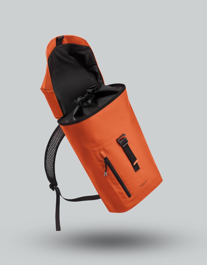Lightweight DuoSeal Flap Backpack 14 橘紅色