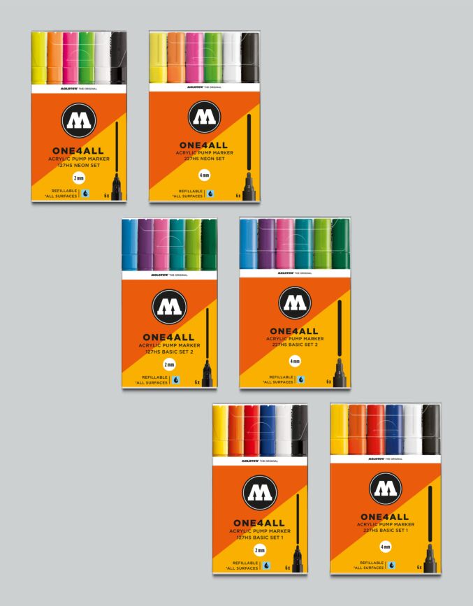 GLX Molotow Pro Artist Marker Set